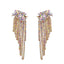 Exaggerated Geometric Flower Tassel Bohemian Earrings Wholesale Jewelry