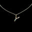 Simple Style 18k Gold Zircon Letter Pendant Necklace