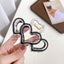 Sweet Heart Shaped Resin Hair Claw Clip - Large Hollow Design