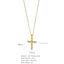 Elegant Multicolor Zircon Cross Pendant Necklace