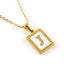 Fashion Titanium Steel Shell Letter Pendant Necklace