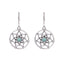 1 Pair Ethnic Style Geometric Alloy Plating Turquoise Women'S Drop Earrings