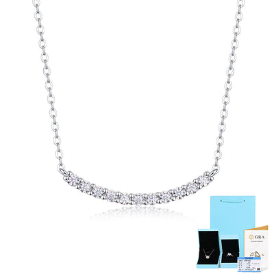 Sterling Silver Moissanite Pendant Necklace