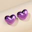 Candy Color Acrylic Round and Star Stud Earrings for Women