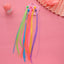 Children's Braided Colorful Hair Clip Wig Headdress for Stage Performance