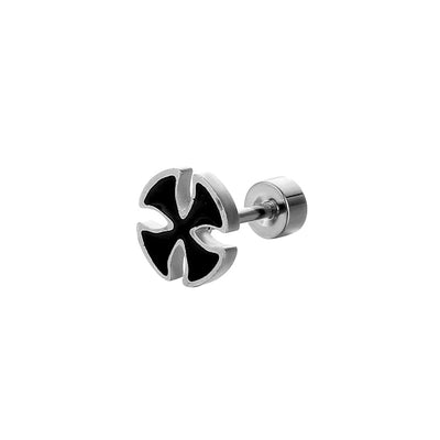 Simple Cross Stainless Steel Stud Earrings for Women