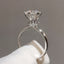 Classic Six Prong Adjustable Imitation Moissanite Copper Ring