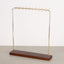 Nordic Geometric Solid Wood and Metal Jewelry Display Stand