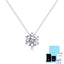 Sterling Silver Moissanite Geometric Pendant Necklace