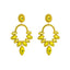 Luxurious Geometric Rhinestone Inlay Alloy Drop Earrings for Women