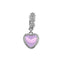 Casual Heart-Shaped Opal and Rhinestone Belly Ring Set in Stainless Steel and White Gold Plating