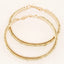 Fashion Jewelry Metal Bead Hoop Earrings