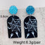 Cartoon Skull Acrylic Drop Earrings for Halloween