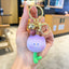 Cute Tulip Resin Keychain for Women - Cartoon Bag Charm Gift