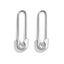 1 Pair Geometric Alloy Plating Drop Earrings with Multicolor Metal Pin Design