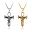 Hip-Hop Retro Horus Eye Ankh Cross Sword Pendant Necklace for Men