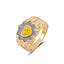 Fashion Heart Smiley Flower Geometric Alloy Ring