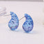 Exaggerated Acrylic Water Droplet Stud Earrings