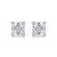 Simple Classic Sterling Silver Moissanite Stud Earrings with 18K Gold Plating