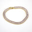 18k Gold Plated Copper Zirconia Color Crystal Tennis Bracelet