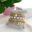 Sweet Geometric Pearl & Multi-Layered Beaded Bracelet Set for Women