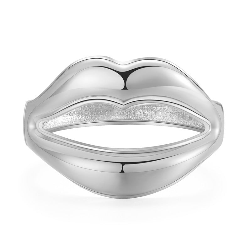 1 Piece Simple Style Lips Alloy Plating Women's Bangle