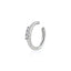 18k Gold Plated Zircon Inlaid Retro Ear Clip in S925 Silver