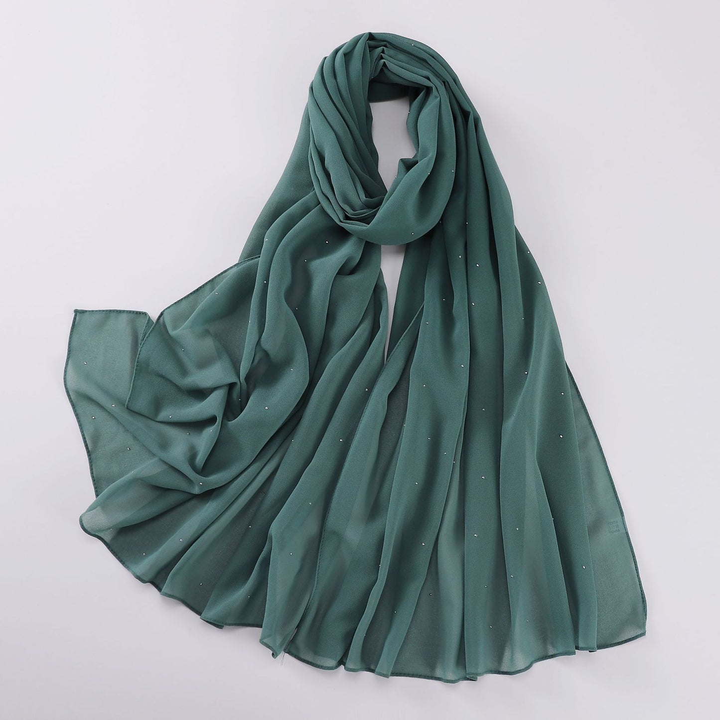 Pearl Chiffon Gypsophila Hijab Scarf