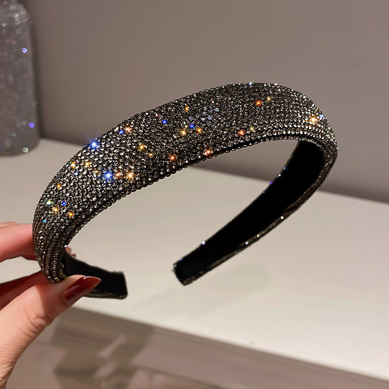 European American Rhinestone Fashion Colorful Hair Hoop