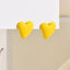 1 Pair Heart Shape Acrylic Stud Earrings - Valentine's Day Collection