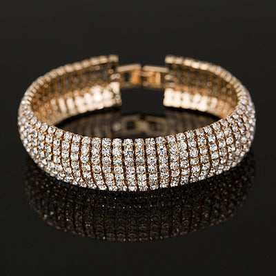 Fashion Geometric Rhinestone Rhinestone Rhinestones Women's Bangle 1 Piece