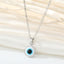 Vintage Evil Eye Resin Pendant Necklace - Unisex Turkish Design