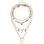 Bohemian Star Moon Multicolor Beaded Layered Necklace