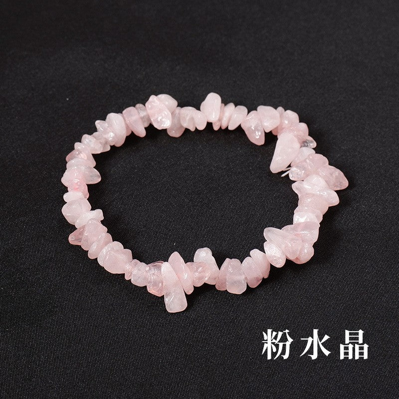 Irregular Crystal Beaded Agate Bracelet for Women