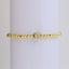 18k Gold Plated Copper Letter Zircon Beaded Stretch Bracelet