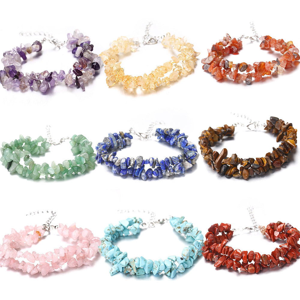 Fashion Crystal Beaded Double Layer Women's Bracelet