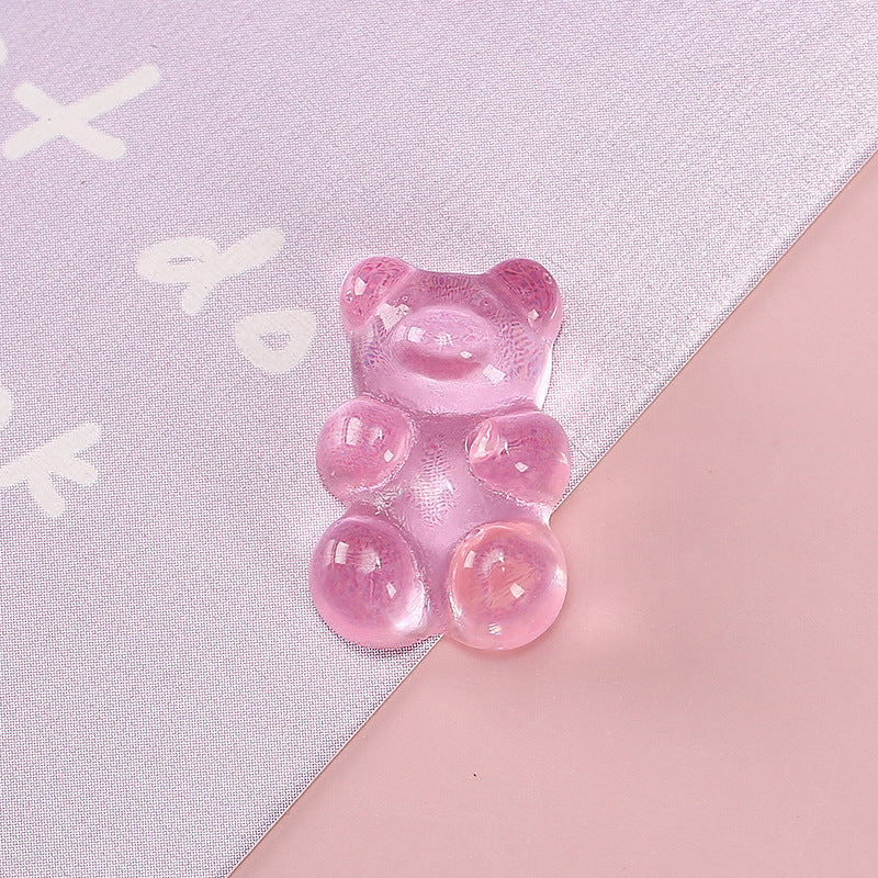 Cute Bear Resin DIY Jewelry and Phone Case Accessories