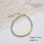 Modern Geometric Gold Plated Crystal Necklace and Bracelet Set