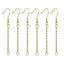 20 PCS Stainless Steel Hook Earring Findings with Extension Chain for DIY Jewelry Making