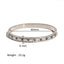 18K Gold Plated Zircon Geometric Star Flower Stainless Steel Bangle Bracelet for Women