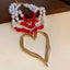 Glam Heart Shape Imitation Pearl Beaded Pendant Necklace