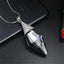 Shiny Rhombus Crystal Pendant Necklace with Copper Alloy Chain