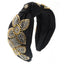 Women's Luxurious Baroque Rhinestone & Beaded Flower Knot Headband