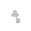 Heart Shape Butterfly Ear Cartilage Rings & Studs - 316 Stainless Steel & Silver Plated Copper