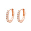 Retro Simple Style Round Metal Plating Inlay Rhinestones Women'S Earrings