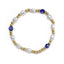 Simple Style Devil's Eye Pearl Beaded Bracelet