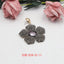 Simple Classic Flower Inlay Rhinestone and Pearl Drop Earrings