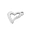 "Stainless Steel Heart-Shaped Openwork Pendant and Jewelry Accessories for DIY Necklaces and Earrings"