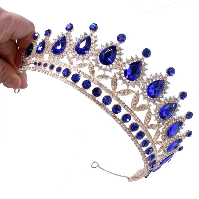 Baroque Crystal Rhinestone Bridal Tiara Crown for Wedding