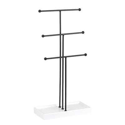 Nordic T-Shape Metal Jewelry Display Stand with Multi-Tier Design